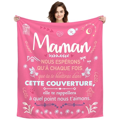 Original Cadeau Maman Plaid Couverture Polaire Idee Cadeau A