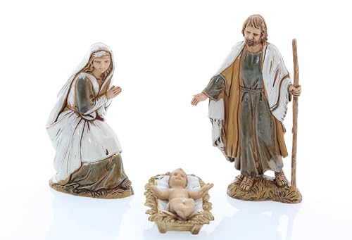 Moranduzzo Crèche 3 Personnages pour Crèche de 10 cm – Stand