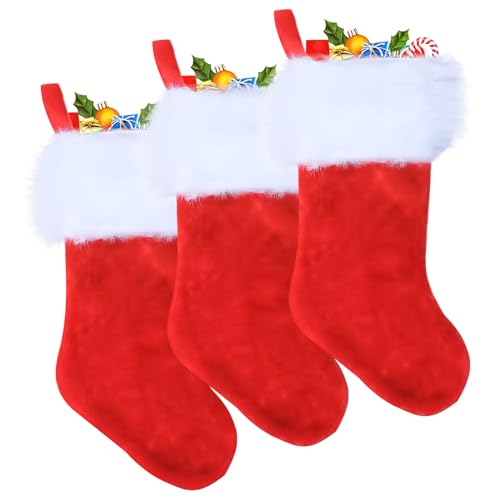 Chaussettes Noël Peluche Suspendues 45cm