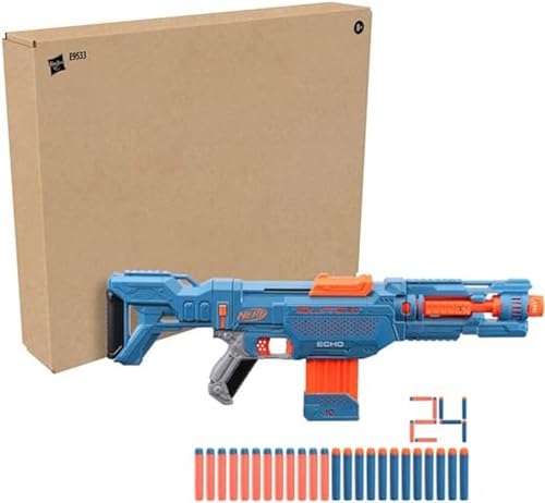 Nerf Elite 2.0, blaster Echo CS-10, 24 fléchettes Nerf, char