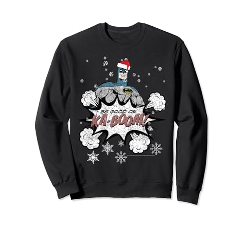Sweat Batman Noël Noir Officiel