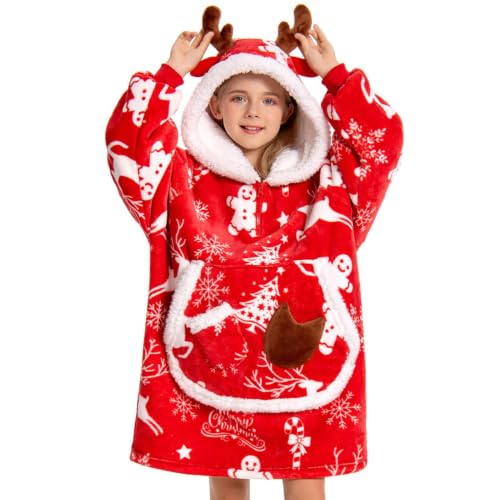 OLAOLA Unisexe Sweat à Capuche Couverture Surdimensionnée po