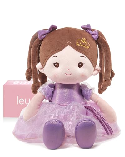 LeyaDoll Poupée bébé douce en peluche (40,6 cm), ma première
