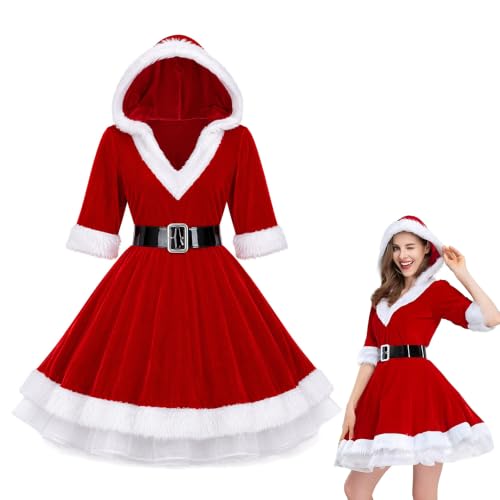 Mineup Costume De Père Noël Pour Femme, Costume De Noël Femm
