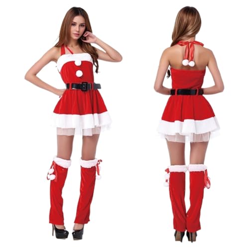 Nuisette Sexy Rouge Noël Femme