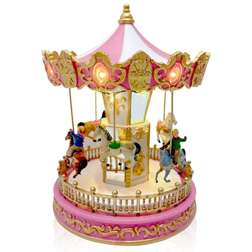 TIN Dreams | Petit Carrousel de Noël avec Mouvement, Musique