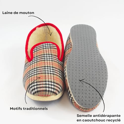 Charentaise du Berry - taille 40 - Chausson mixte Made in Fr