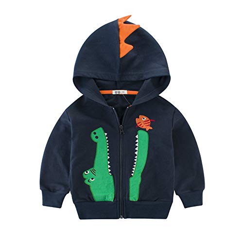 Sweat Dinosaure Enfant Bleu 3-4 Ans