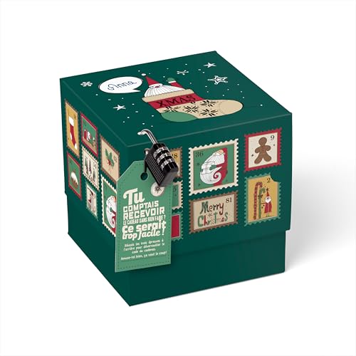 SURPRISA Boîte cadeau pour Noël, boîte à énigmes emballage p