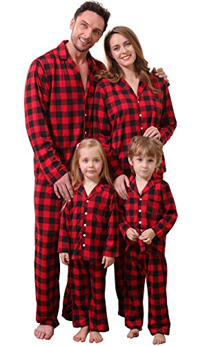 Amissz Pyjama de Noël Famille, Vêtements de Nuit Costume Cot