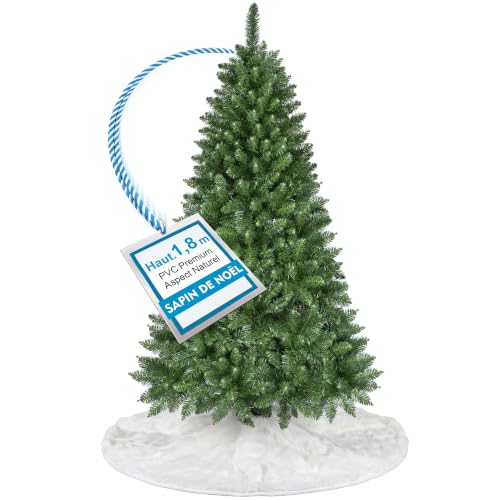 YEAUPE PRO Sapin de Noël Artificiel 180 cm, Touffu et Réalis