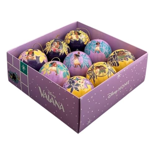 Lot 9 Boules Noël Vaiana Disney