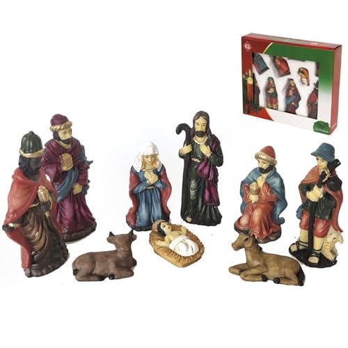 BEST&FREE Creche De Noel Complete pour Crèche De Noël 10Cm.