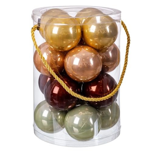 BigBuy Christmas Boules de Noël Multicolore Plastique 6 x 6 
