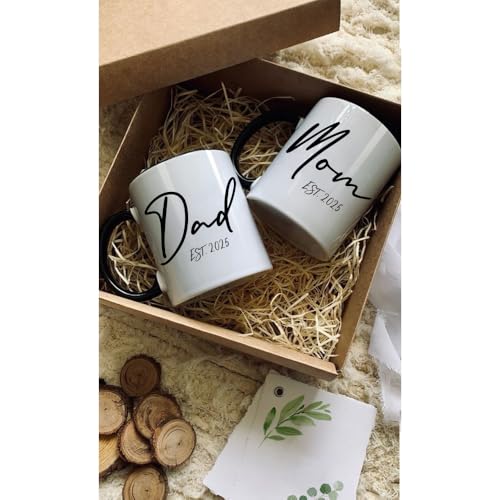VLUG Est 2025 Ensemble de tasses pour nouveaux parents Cadea