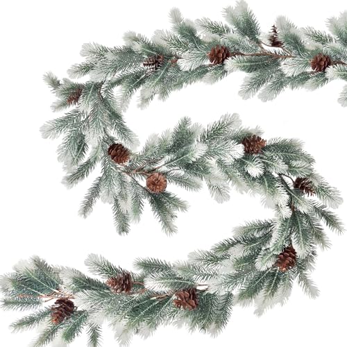 Guirlande sapin neige 1,9 m réaliste