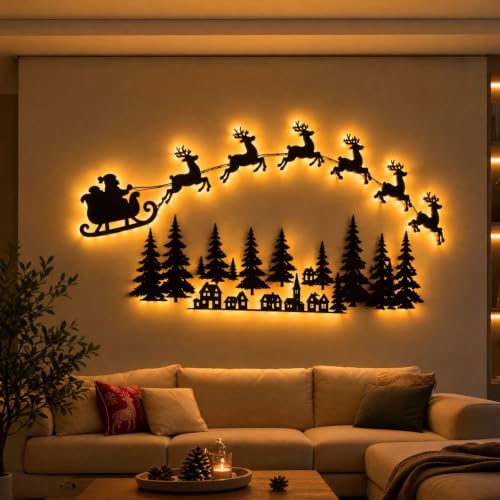 Sticker Mural LED Rennes Noël