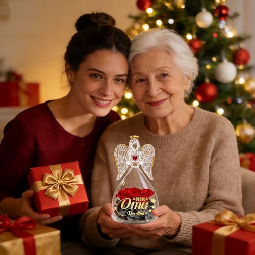 Cadeau Grand-mère, Cadeau Grand-mère Ange Rose Eternel avec 