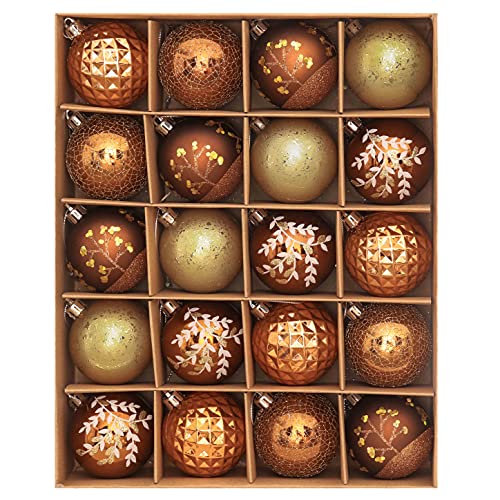 Valery Madelyn Lot de 20 Boules de Noël incassables de 6 cm 