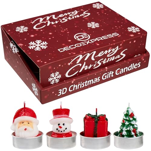 DECO EXPRESS Lot de Bougies Chauffe Plat de Noël, Multipack 