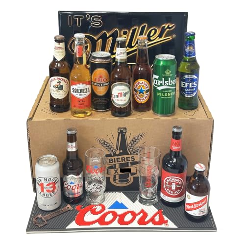 Coffret 22 bières à partager - 2 * 11 bières du monde + acce