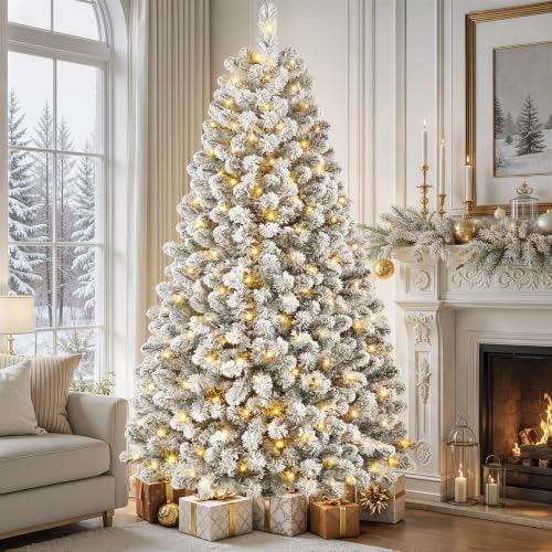 Sapin Noël Enneigé Lumineux 225cm