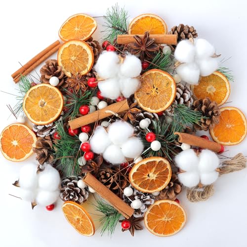 206 Pièces Couronne de LAvent, Couronne de NoëL, Guirlandes 