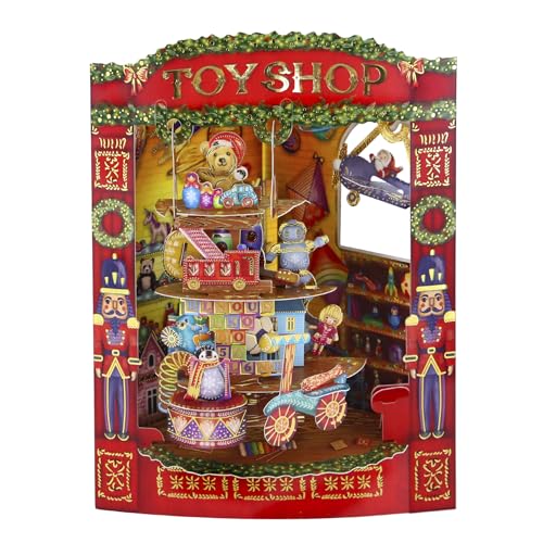 SANTORO Swing Card, Carte De Vœux Pop-Up De Noël 3D - Magasi