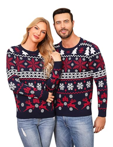 Aseniza Pull Noel Femme Homme Pull Moche de Noël Femme Ugly