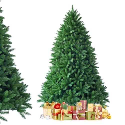 COSTWAY Sapin de Noël Artificiel 180 CM, 1250 Branches, Maté
