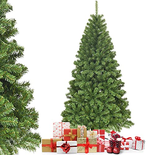 COSTWAY Sapin de Noël Artificiel 180 cm, 928 Branches en PVC