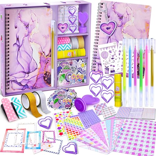 PATIFEED Kit Journal pour Filles, Scrapbooking Set pour Enfa
