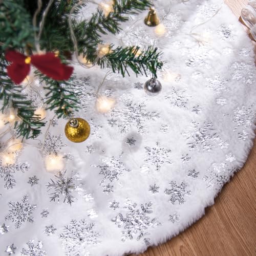 Lanpn Jupe de Sapin de Noël 120cm, Tapis de Sapin de Noel, G