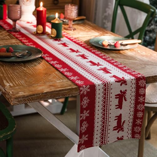 Decoration Noel Chemin de Table Deco Rouge Décorations Noël