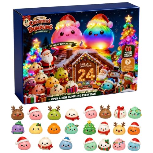 Calendrier de lAvent 𝑺𝒒𝒖𝒊𝒔𝒉𝒚 Dumpling 2026, 24 Mini Fidget N