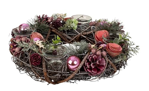 Couronne Avent Noël Multicolore 34cm