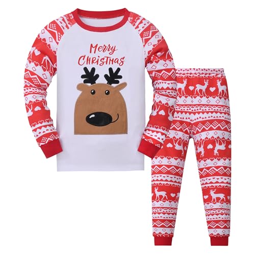 Codkkre Pyjama de Noël Enfants Ensembles Pyjama de Noël pour
