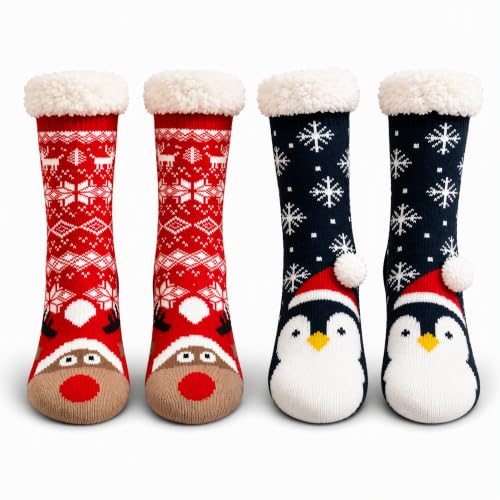 Chaussettes et bottes de Noël