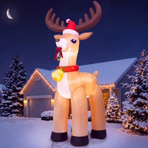 JOYIN Renne gonflable XXL (300 cm), décoration de Noël géant