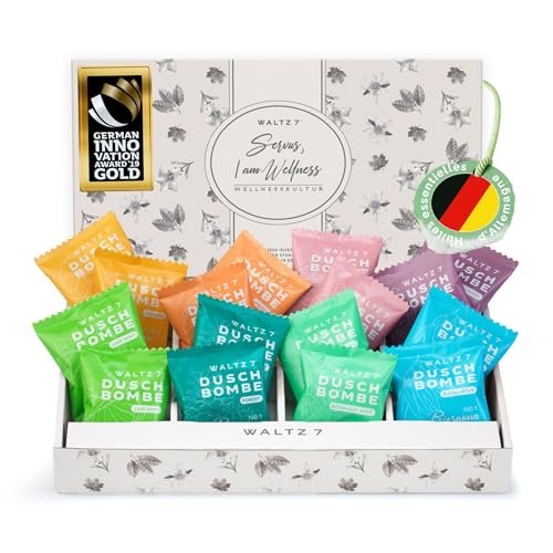 WALTZ 7 Set Bombes de Douche, 16 Sachet, 8 Senteurs, Aromath