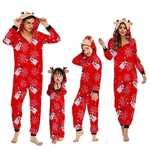 MUYOGRT Pyjama de Noël Famille Combinaison Pyjama Maison Cha