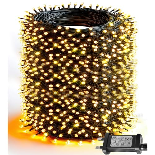 Dazzle Bright Guirlande Lumineuse Extérieur, 1000 LED 100 M