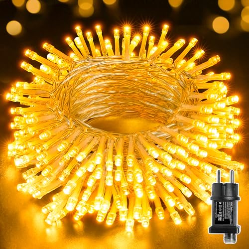 Ollny Guirlande Lumineuse Exterieure 10m 100 LED, Guirlande 