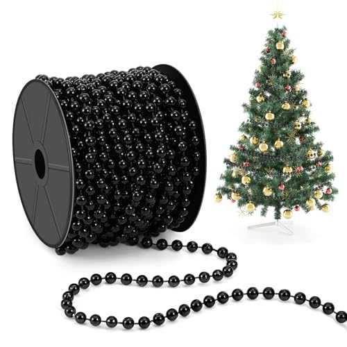 Guirlande Perles Noël 15m Noir
