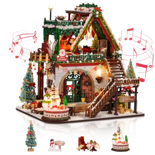 Foyucool DIY Kit de Maison Miniature pour Adultes, Le Chalet