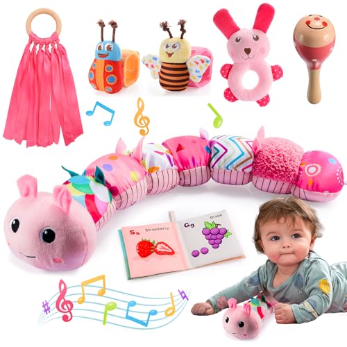 Toyzey Jouet Bébé 0-6 Mois Jouet Peluche Chenille Musicale C