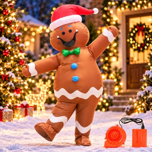 Mocoli Costume de Noël Gonflable, Costume Gonflable Bonhomme
