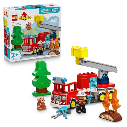 LEGO Duplo Ma Ville Le Camion de Pompiers - Jouet Éducatif S