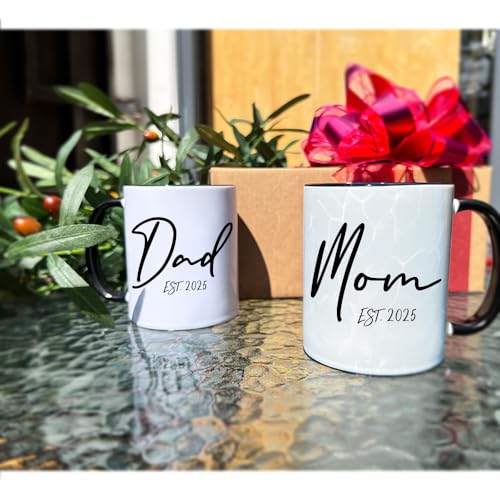 VLUG Est 2025 Ensemble de tasses pour nouveaux parents Cadea