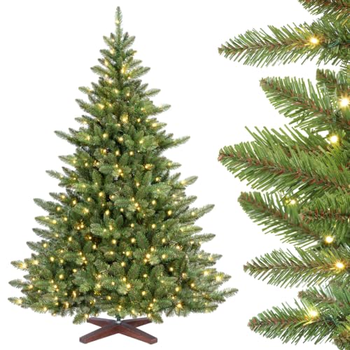 SHareconn Sapin de Noel Artificiel 180 cm avec Lumineux LED,